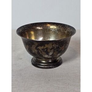 Vintage ACADEMY Silver On Copper 535 Bowl 3.5 X 2.25 "‎